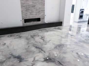 metallic epoxy resin floor