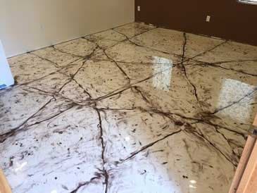 pure metallic epoxy floor