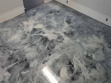 metallic epoxy garage floor