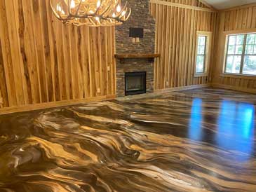 Epoxy flooring) Los Angeles