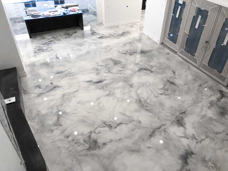 metallic epoxy floor Los Angeles