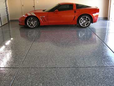 garage metallic epoxy floor