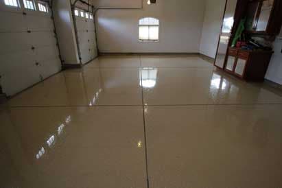 metallic epoxy garage floor
