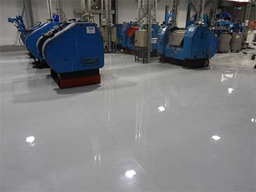 Metallic epoxy floors